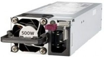 Блок питания серверный HPE 500 Вт, Hot-Plug, энегоэффективность: 96%, входное напряжение: 200 - 277V AC, 380V DC, для E ProLiant Gen10 и 300 серии Gen9 (865408-B21)