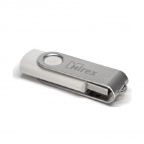 Флеш диск MIREX 4 Гб, USB 2.0, Swivel White (13600-FMUSWT04)