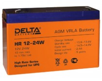 Аккумуляторная батарея DELTA BATTERY ёмкость 6 Ач, напряжение 12 В, HR12-24W (HR 12-24W)