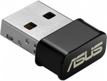 Wi-Fi адаптер USB ASUS Wi-Fi: 802.11ac, максимальная скорость 867 Мбит/с, USB 2.0 (USB-AC53 Nano)