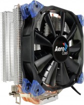 Кулер для процессора AEROCOOL Socket 775, 115x/1200, 1356, 1366, 2011, 2011-3, AM2, AM2+, AM3, AM3+, FM1, FM2, FM2+, 1x120 мм, 800-2000 об/мин, 4 pin, TDP 140 Вт, 4710700955901 (Verkho 4)