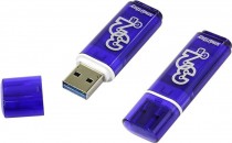 Флеш диск SMARTBUY 32 Гб, USB 2.0, Glossy Dark Blue (SB32GBGS-DB)