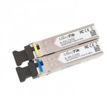 Трансивер MIKROTIK комплект из 2 шт SFP modules, S-35LC20D (1.25G SM 20km T1310nm/R1550nm, Single LC-connector) + S-53LC20D (1.25G SM 20km T1550nm/R1310nm, Single LC-connector) (S-3553LC20D)