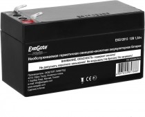 Аккумуляторная батарея EXEGATE ёмкость 1.3 Ач, напряжение 12 В, Power EXG12013, клеммы F1 (EP269857RUS)