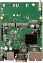 Плата MIKROTIK RouterBOARD M33G with Dual Core 880MHz CPU, 256MB RAM, 3x Gbit LAN, 2x miniPCI-e, 2x SIM slots, USB, microSD slot, M.2 slot, RouterOS L4 (RBM33G)