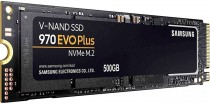 SSD накопитель SAMSUNG 500 Гб, внутренний SSD, M.2, 2280, PCI-E x4, чтение: 3500 Мб/сек, запись: 3300 Мб/сек, TLC, кэш - 512 Мб, 970 EVO Plus (MZ-V7S500BW)