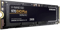SSD накопитель SAMSUNG 250 Гб, внутренний SSD, M.2, 2280, PCI-E x4, чтение: 3500 Мб/сек, запись: 2300 Мб/сек, TLC, кэш - 512 Мб, 970 EVO Plus (MZ-V7S250BW)