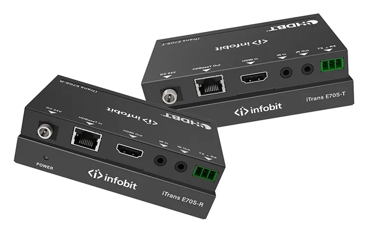 Комплект удлинителя сигнала HDMI Infobit iTrans E70S