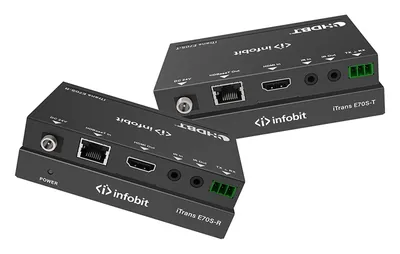 Комплект удлинителя сигнала HDMI Infobit iTrans E70S