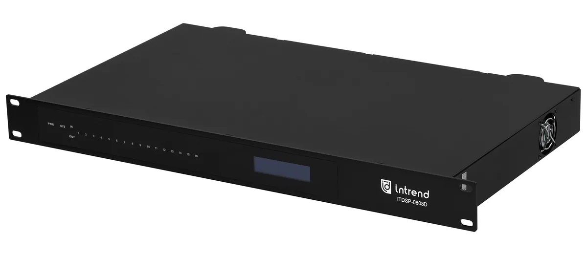 Аудиопроцессор Intrend ITDSP-0808Dv2 Dante 8x8