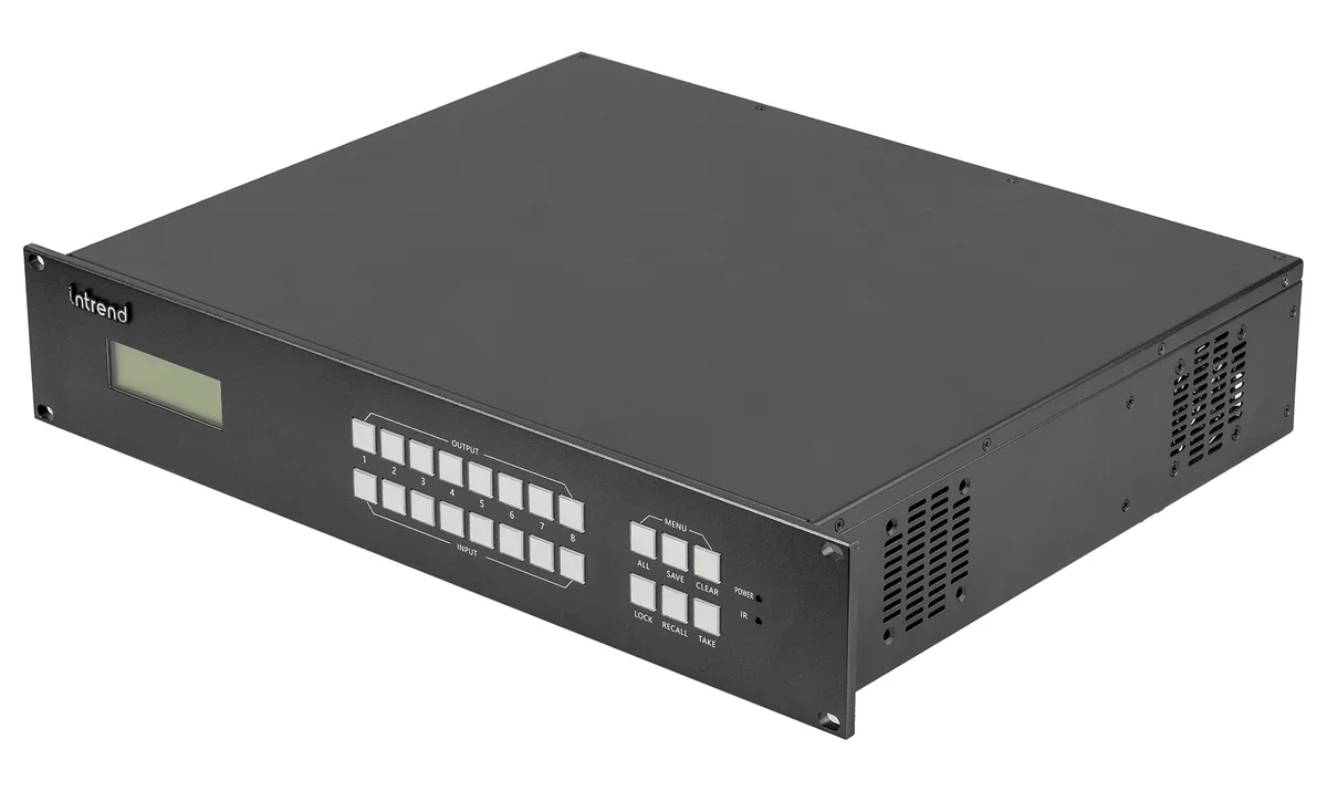 Шасси модульного матричного коммутатора Intrend ITMMS-8x8 4K60