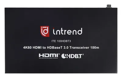 Передатчик/приёмник сигнала HDMI HDBaseT 3.0 Intrend ITE-100HDBT3 — фото 4