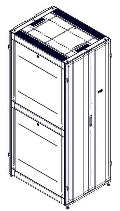 Серверный шкаф Systeme Electric Uniprom 48U-800/1070