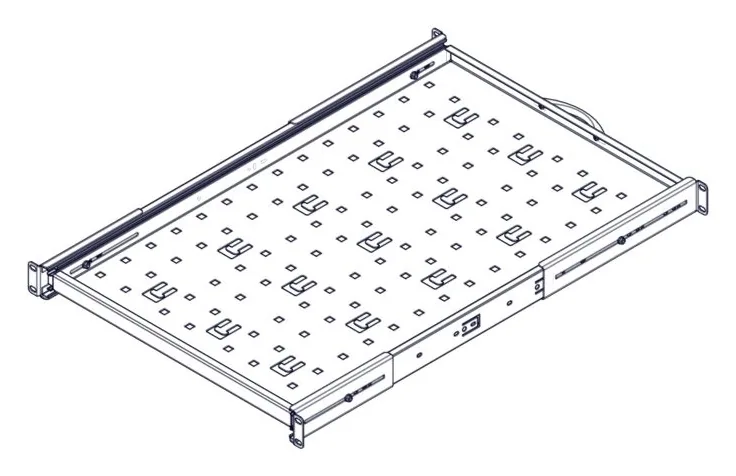 Выдвижная полка Systeme Electric Uniprom 1U, 650 мм, 50 кг